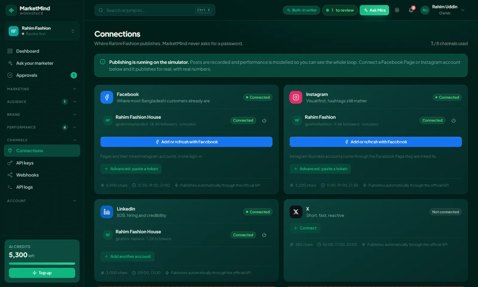 Connections - Facebook Pages and Instagram accounts link with one Facebook sign-in
